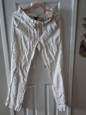 H&M Cream Drawstring Joggers